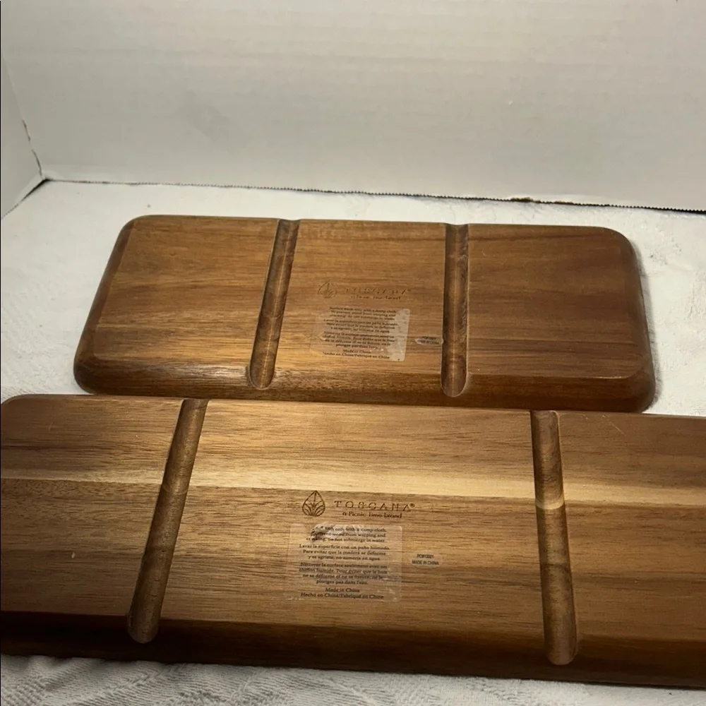 Wooden Bath Tray Set 6x12 and 6x15 inch